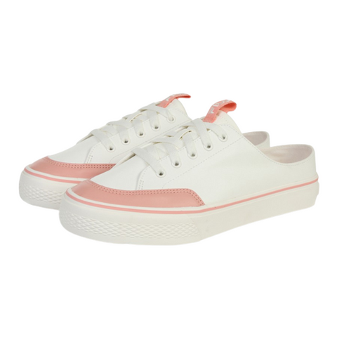 Giày Fila Ray Mule White/Pink màu trắng hồng