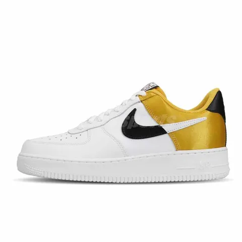 Giày Nike Air Force 1 Low NBA Gold Satin BQ4420-700 màu trắng vàng