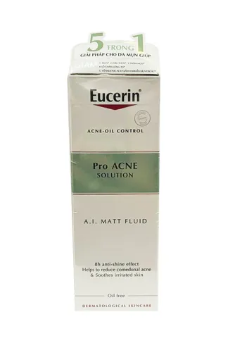 Kem hỗ trợ giảm mụn Eucerin ProAcne A.I Matt Fluid