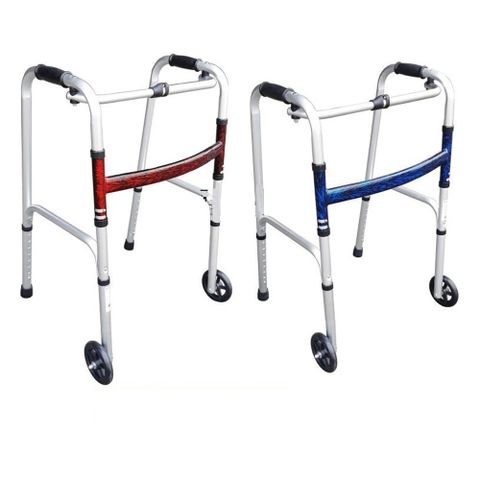 Khung Tập Đi Bánh Xe Gấp Gọn Lucass W57 - Giúp Người Già và Người Khó Đi Lại Di Chuyển Dễ Dàng, Hỗ Trợ Tập Đi Sau Chấn Thương