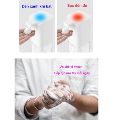 Máy Rửa Tay Tạo Bọt Cảm Ứng Thông Minh - Tiết Kiệm Thời Gian, An Toàn Cho Da, Dễ Dàng Sử Dụng Tại Nhà, Khách Sạn, KTV