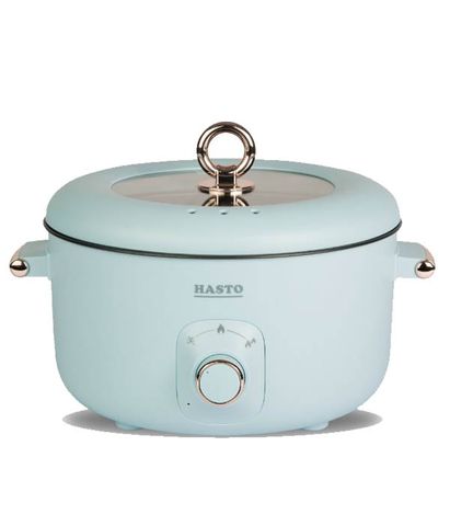 Nồi lẩu điện đa năng Hasto Hàn Quốc 6 chức năng 5L, kèm xửng hấp - Nấu lẩu, hấp, xào, hầm dễ dàng, tiện lợi cho gian bếp.