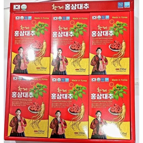 Nước Hồng Sâm Táo Đỏ Daehan - Giải Pháp Bồi Bổ Sức Khỏe Từ Hồng Sâm Hàn Quốc - Hộp 6 Gói 70ml