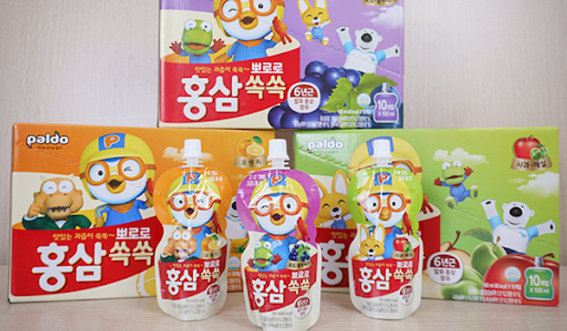 Nước Hồng Sâm Trái Cây Cho Bé Paldo Pororo Hàn Quốc - Thức Uống Bổ Dưỡng Hỗ Trợ Phát Triển Trí Tuệ và Sức Khỏe Trẻ Em