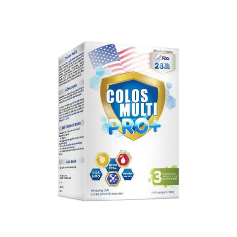 Sữa bột Colosmulti Pro+ 3 giúp bổ sung dưỡng chất cho bé 1-6 tuổi