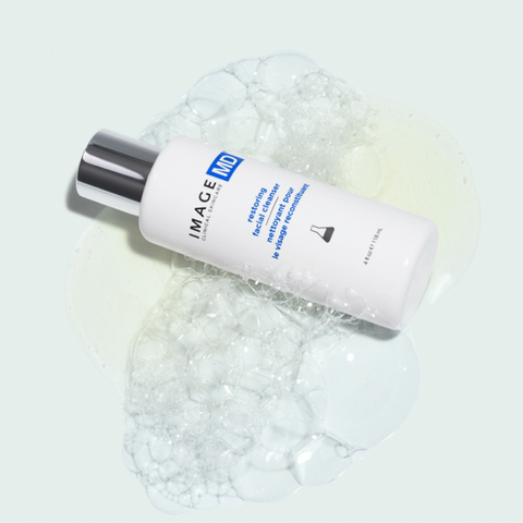 Sữa Rửa Mặt Hỗ Trợ Trẻ Hóa Da Image MD Restoring Facial Cleanser 118ml - Làm Sạch Sâu, Căng Bóng Da, Không Gây Khô Da