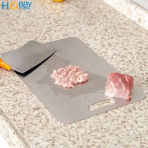 Thớt Inox 304 HOBBY TH Cao Cấp Chống Mốc và Kháng Khuẩn - Dụng Cụ Nhà Bếp Chất Lượng, 3 Kích Thước Tùy Chọn