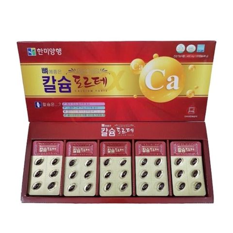 Viên Uống Canxi Hanmi Calcium Forte - Bổ Sung Canxi Cho Xương Khỏe Mạnh, Giảm Nguy Cơ Loãng Xương - Hỗ Trợ Sức Khỏe Tự Nhiên