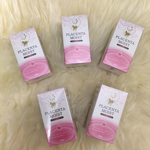Viên uống Placenta Moist 90 viên - Hỗ trợ cấp nước, làm trắng da từ sâu bên trong, cải thiện nám và tàn nhang, sản phẩm Nhật Bản chính hãng