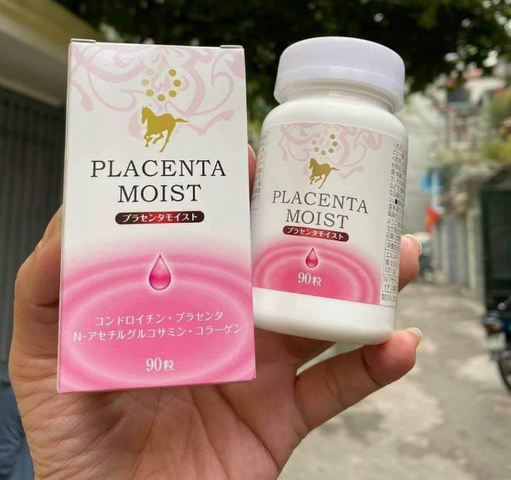 Viên uống Placenta Moist 90 viên - Hỗ trợ cấp nước, làm trắng da từ sâu bên trong, cải thiện nám và tàn nhang, sản phẩm Nhật Bản chính hãng
