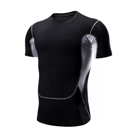 Áo Legging Thể Thao Cộc Tay Nam - Chất Liệu Polyester Cao Cấp, Thoáng Khí, Thích Hợp Tập Gym và Vận Động Thể Thao