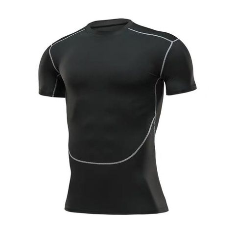 Áo Legging Thể Thao Cộc Tay Nam - Chất Liệu Polyester Cao Cấp, Thoáng Khí, Thích Hợp Tập Gym và Vận Động Thể Thao