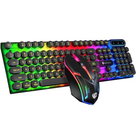 Bàn Phím Gaming Giả Cơ Sidotech SP100 Kèm Chuột - Thiết Kế Đẹp, Chức Năng Đầy Đủ, Qwerty Tiếng Anh