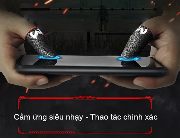 Bao tay chơi game FF sợi carbon Sidotech Memo GT1 - Găng tay cảm ứng siêu nhạy, bền đẹp, thoáng khí cho game thủ chuyên nghiệp