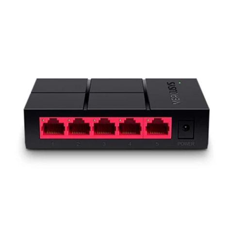 Bộ Chia Tín Hiệu Để Bàn Mercusys MS105G - 5 Cổng Switch 10/100/1000 Mbps, Mở Rộng Kết Nối Mạng Nhanh Chóng, Tiết Kiệm Năng Lượng
