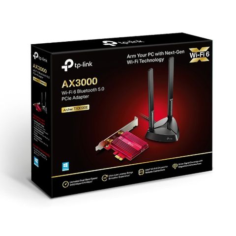 Bộ Chuyển Đổi Không Dây TP-Link Archer TX3000E Wi-Fi 6 AX3000 - Tốc Độ Cao, Bảo Mật WPA3, Kết Nối 5GHz và Bluetooth 5.0