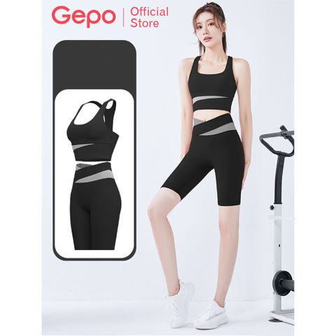 Bộ quần áo tập gym yoga nữ Gepo GP301 - Chất liệu co dãn 4 chiều, thời trang và thoáng mát cho mọi hoạt động thể thao