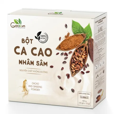 Bột cacao nhân sâm nguyên chất Goce