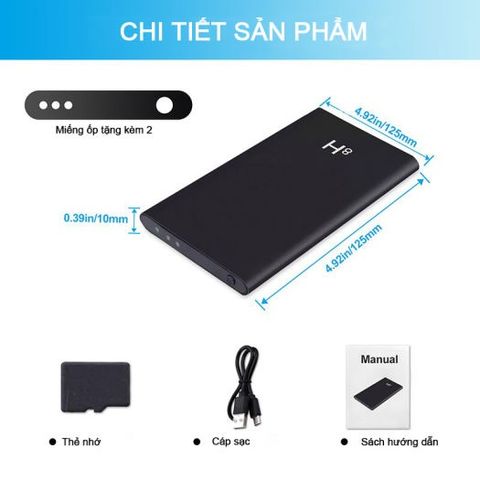 Camera Wifi Mini Full HD 4K Hình Sạc Dự Phòng Minivan H8 - Giám Sát Từ Xa, Kết Nối Wifi, Thiết Kế Nhỏ Gọn, An Ninh Thông Minh