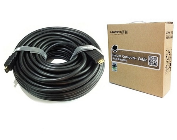 Cáp HDMI 1.4 dài 50M UGREEN 50765 hỗ trợ Ethernet 4K2K - Dây nối cao cấp cho HDTV, Blu-ray, Xbox, PS3, Apple TV