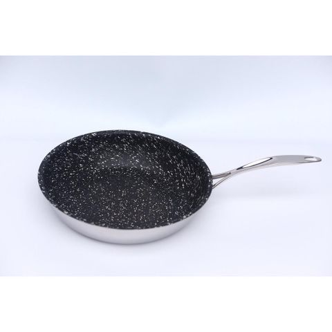 Chảo Chống Dính Vân Đá 3 Lớp Inox 304 FiveStar Plus 24cm - An Toàn, Tiết Kiệm Nhiên Liệu, Sử Dụng Trên Mọi Loại Bếp