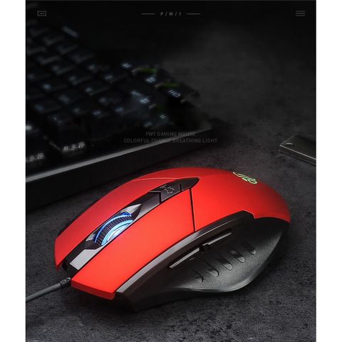 Chuột Inphic PW1H Có Dây 6 Phím - Chuột Gaming Hiện Đại Cho Văn Phòng và Chơi Game - Độ Phân Giải Tùy Chỉnh 2400dpi