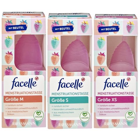 Cốc Nguyệt San Facecell Đức - Silicone Y tế An Toàn, Dễ Sử Dụng, Thay Thế Băng Vệ Sinh và Tampon cho Nữ Giới, Hàng Cao Cấp