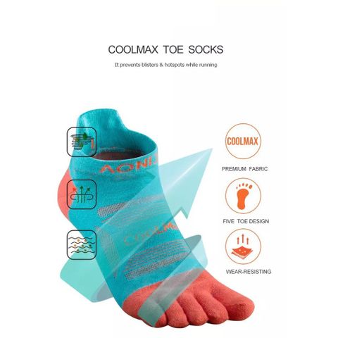 Combo 3 Đôi Tất Chạy Bộ Aonijie E4801/E4802 - Tất Thể Thao Thoáng Khí Cho Nam Nữ, Phù Hợp Với Chạy, Đạp Xe, Cắm Trại