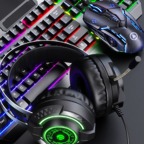 Combo Bàn Phím V4 Pro + Tai Nghe Gaming G2E + Chuột Gaming G5 SIDOTECH - Phụ Kiện Tối Ưu Cho Game Thủ và Thiết Kế