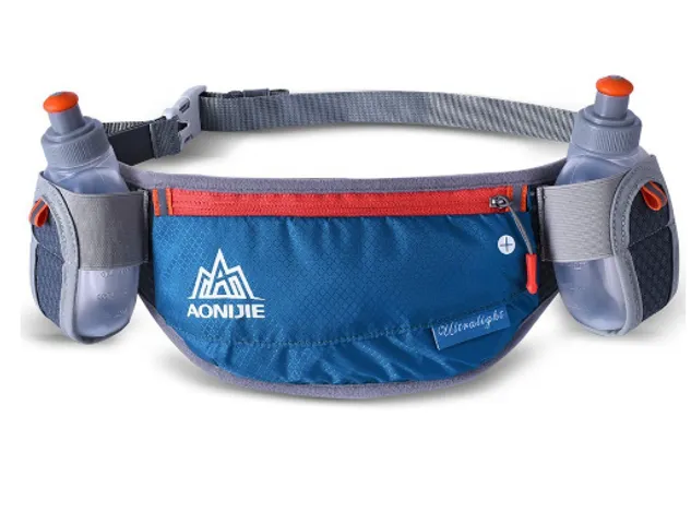 Đai Đeo Bụng Chạy Bộ Aonijie E882 Cao Cấp - Chất Liệu Nylon Bền Bỉ, Thích Hợp Cho Chạy, Đi Bộ, Cắm Trại, Tích Hợp 2 Bình Nước 170ml