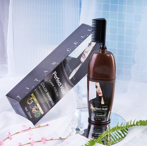 Dầu Gội Phủ Bạc Tworld Perfect Hair Dark Color 200ml - Giúp Tóc Đen Tự Nhiên, Chăm Sóc Tóc Mềm Mượt, Không Gây Kích Ứng