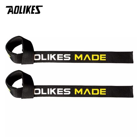 Dây Kéo Lưng Lifting Straps Aolikes Pro HW-7637 - Dụng Cụ Tập Gym Chuyên Nghiệp, Chất Liệu Bền Bỉ, Giúp Tập Deadlift Hiệu Quả