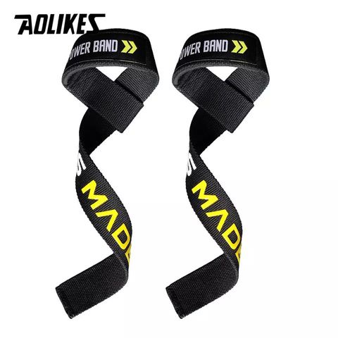 Dây Kéo Lưng Lifting Straps Aolikes Pro HW-7637 - Dụng Cụ Tập Gym Chuyên Nghiệp, Chất Liệu Bền Bỉ, Giúp Tập Deadlift Hiệu Quả