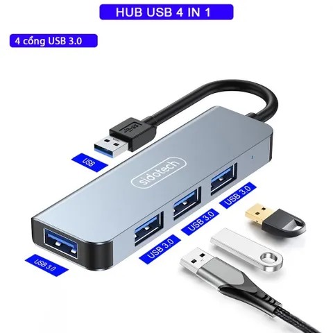 HUB Type C và HUB USB 3.0 Sidotech