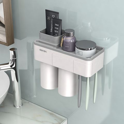 Kệ Nhà Tắm Thông Minh Dán Tường Kèm Cốc Oenon – Thiết Kế Hiện Đại, Đa Năng, Tiết Kiệm Không Gian  (Bộ 2/3/4 Cốc)