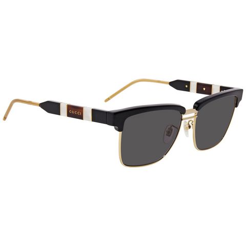 Kính mát Gucci Grey Rectangular Sunglasses GG0603S 001 56
