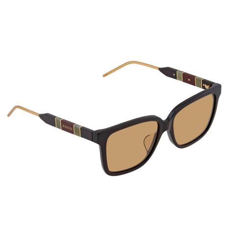 Kính nữ Gucci Solid Ocher Rectangular Ladies Sunglasses GG0599SA00456