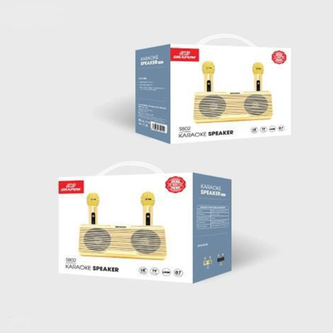Loa Bluetooth Drapow SB02 kèm Micro - Âm Thanh Super Bass Cao Cấp cho Karaoke và Di Động, Thiết Kế Nhỏ Gọn và Tiện Lợi
