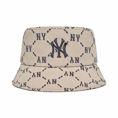 Mũ tròn MLB Monogram Bucket Hat New York Yankees 3AHTM032N-50BGS