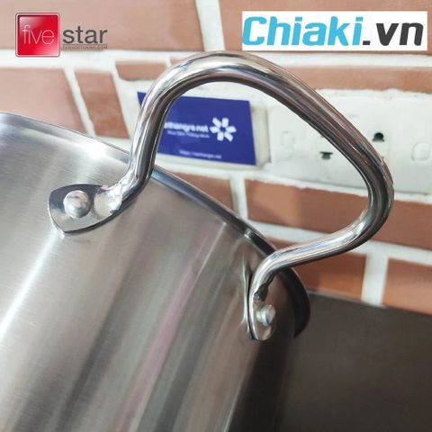 Nồi Inox 304 Fivestar Plus 16cm Đáy Liền Kèm Vung - Thiết Kế Sang Trọng, Chịu Nhiệt Tốt, Dùng Cho Mọi Loại Bếp