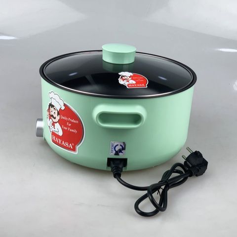 Nồi Lẩu Điện Đa Năng 5L Hayasa HA-691 - 1300W Tiết Kiệm Điện, Chế Biến Món Ngon Dễ Dàng, Chống Dính, Tốt Cho Gia Đình