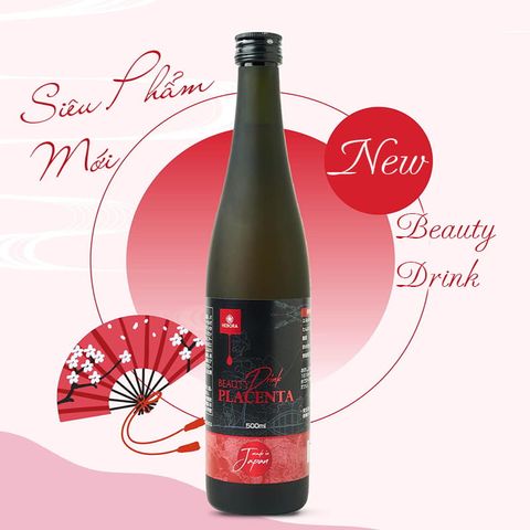 Nước Uống Nhau Thai Hebora Beauty Drink Placenta 450.000mg - Tái Tạo Da, Chống Lão Hóa, Dưỡng Ẩm Tuyệt Vời Cho Làn Da Khỏe Mạnh