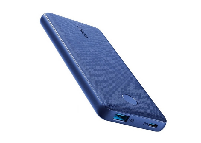 Pin sạc dự phòng Anker A1244 10000mAh - Sạc nhanh Power Delivery, thiết kế tinh tế, chống va đập, hỗ trợ 2 thiết bị cùng lúc.