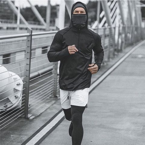 Quần Đùi Tập Gym Nam Có Lót Legging Thể Thao - Chất Liệu Cotton, Polyester, Đen Camo, Tiện Lợi Với Túi Khóa Kéo