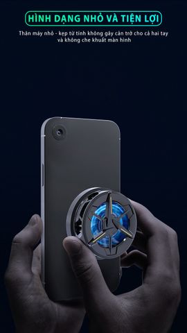 Quạt tản nhiệt điện thoại sò lạnh SIDOTECH CX01 - Quạt gaming chống ồn với đèn LED RGB - Làm mát nhanh điện thoại hiệu quả