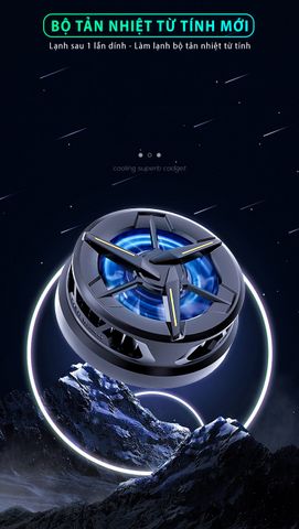 Quạt tản nhiệt điện thoại sò lạnh SIDOTECH CX01 - Quạt gaming chống ồn với đèn LED RGB - Làm mát nhanh điện thoại hiệu quả