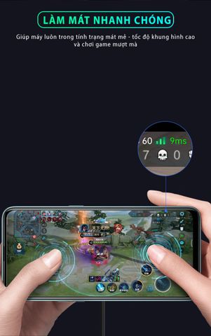 Quạt tản nhiệt điện thoại sò lạnh SIDOTECH CX01 - Quạt gaming chống ồn với đèn LED RGB - Làm mát nhanh điện thoại hiệu quả