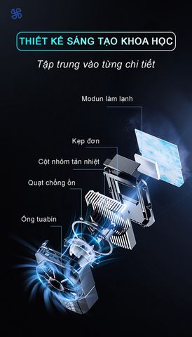 Quạt Tản Nhiệt Điện Thoại Sò Lạnh Sidotech Memo DLA2 LED Gaming - Giải Pháp Làm Mát Nhanh Chóng Cho Game Thủ