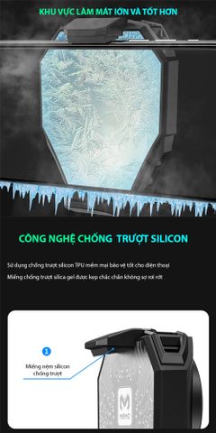 Quạt Tản Nhiệt Gaming SIDOTECH MEMO DL06 - Làm Mát Nhanh Chóng Cho Điện Thoại, LED RGB, Tối Ưu Hóa Chơi Game Mobile