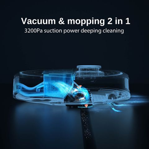 Robot Hút Bụi Thông Minh Xiaomi Roidmi Eva - 3 Trong 1 Tự Động Giặt Giẻ, Đổ Rác, Sấy Khô Cho Nhà Sạch Đẹp